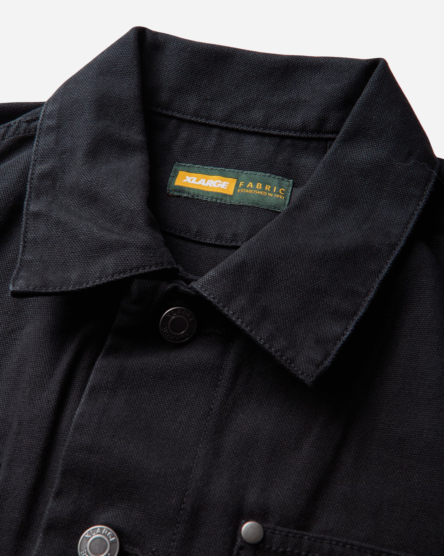 XLARGE Original Recycled Canvas Utility Pocket Jacket Black Shirts Longsleeve Shirt F201263014002 10