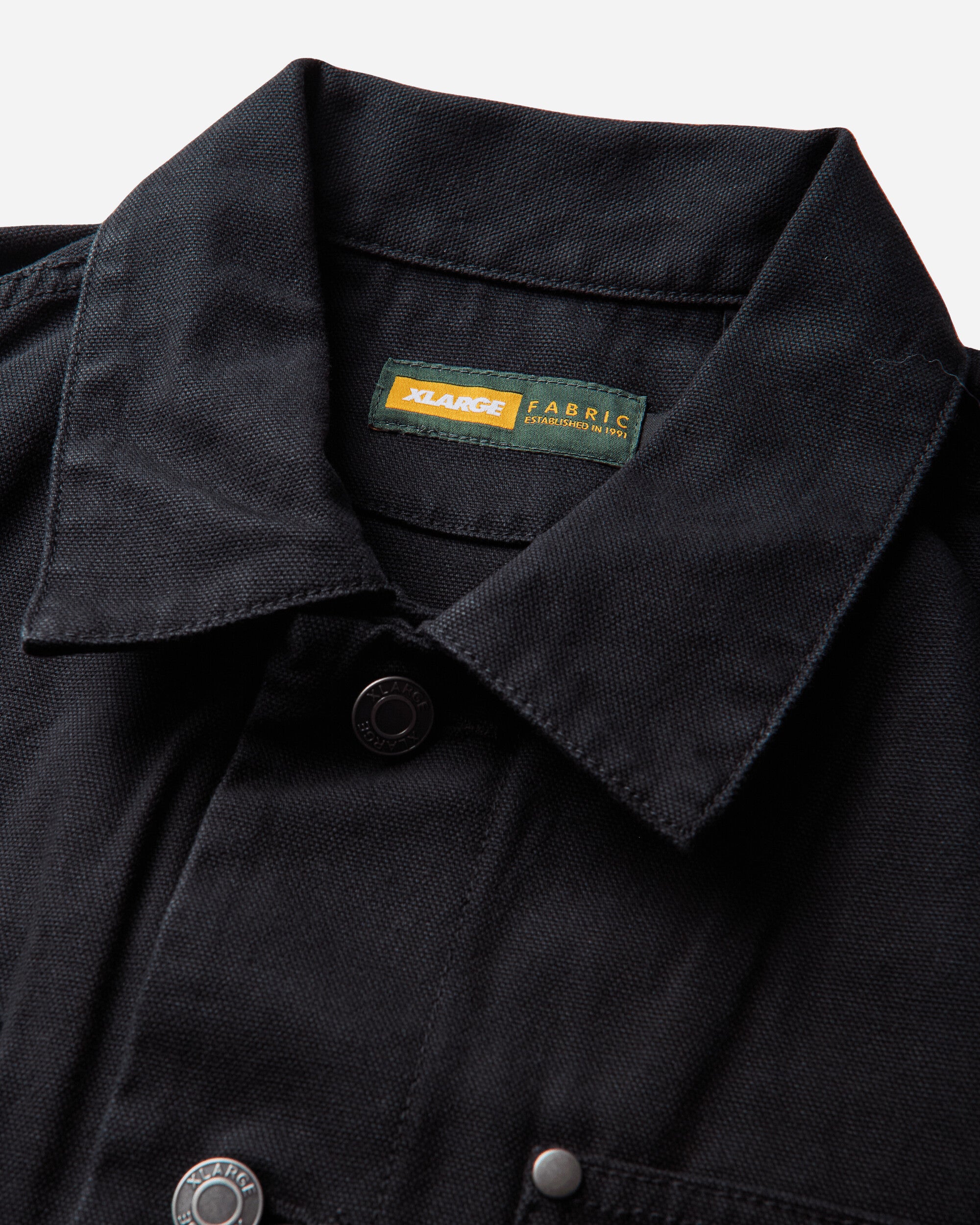 XLARGE Original Recycled Canvas Utility Pocket Jacket Black Shirts Longsleeve Shirt F201263014002 10