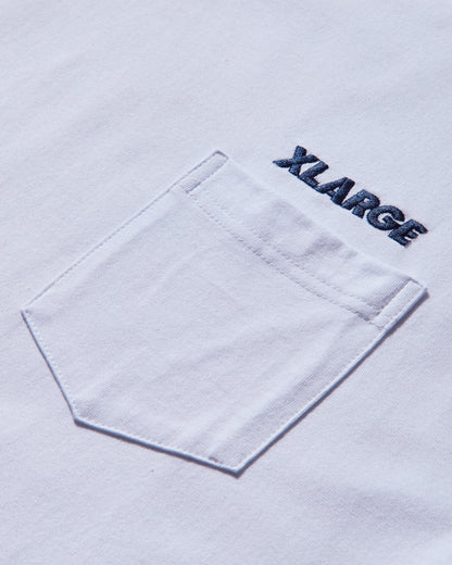 XLARGE Slanted Og S/S Pocket Tee White T-Shirts Shortsleeve F201253011005 0
