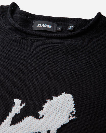 XLARGE X14Rg3 Crewneck Knit Black Knitwears Sweaters F201263015003 10