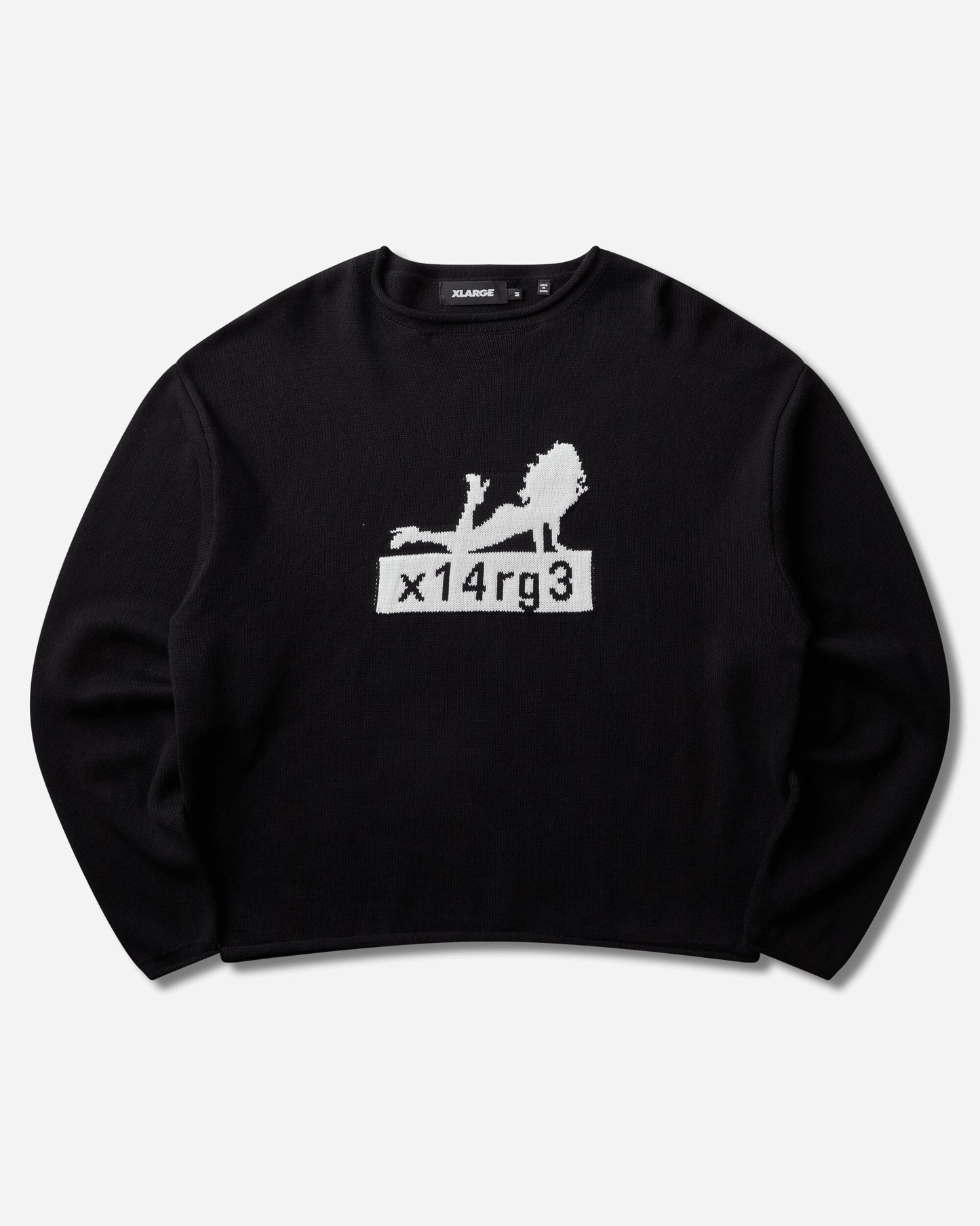 XLARGE X14Rg3 Crewneck Knit Black Knitwears Sweaters F201263015003 10