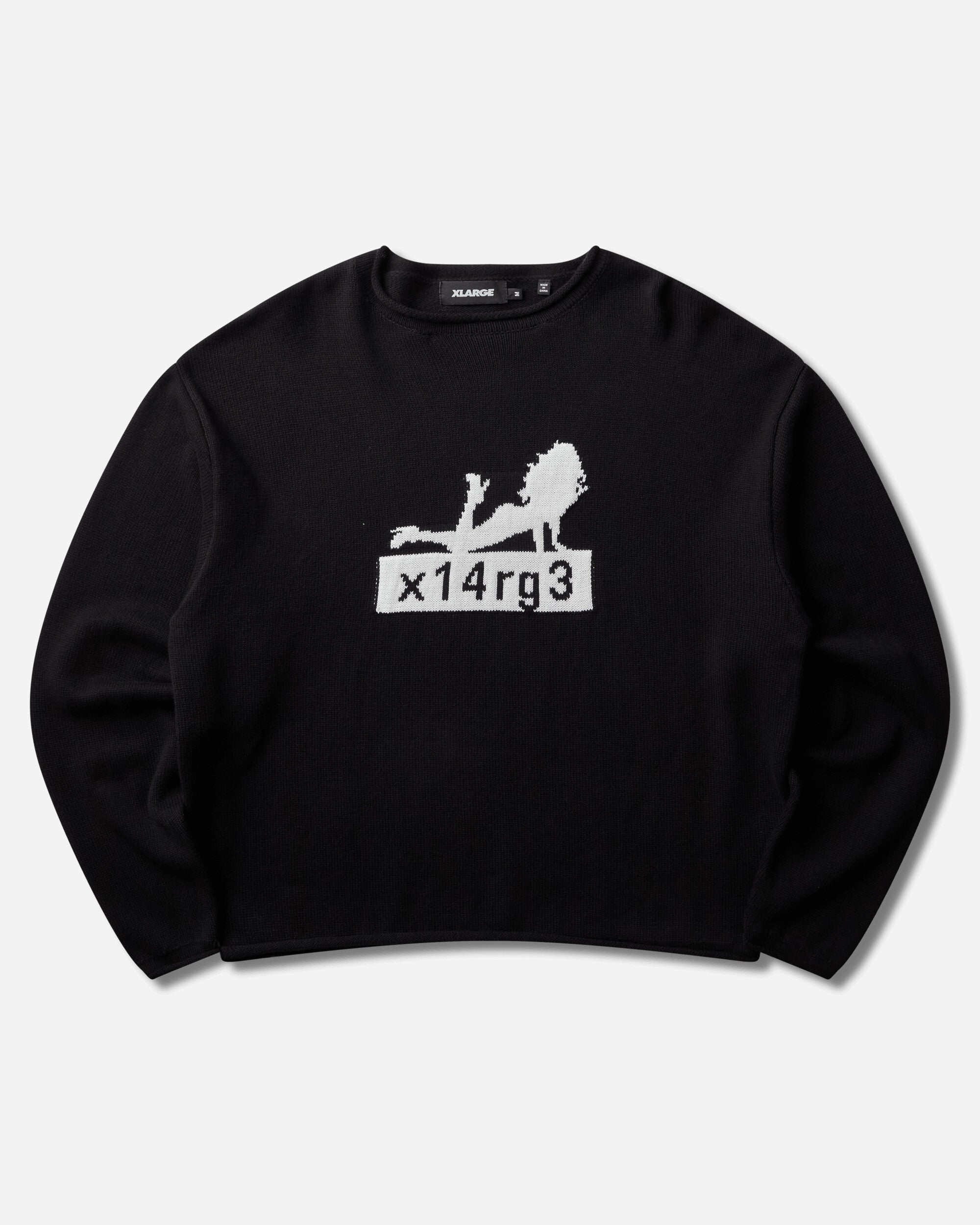 XLARGE X14Rg3 Crewneck Knit Black Knitwears Sweaters F201263015003 10