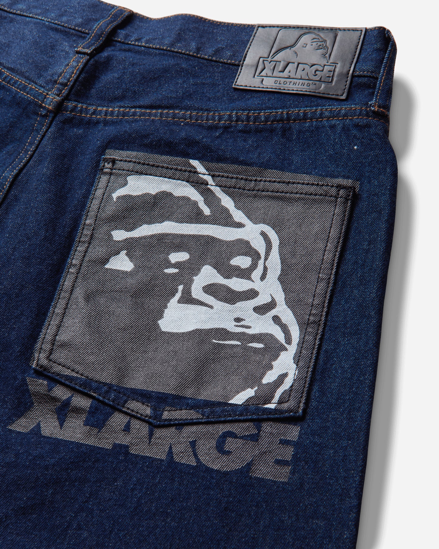 XLARGE Window Logo Jeans Indigo Pants Trousers F201263031006 63