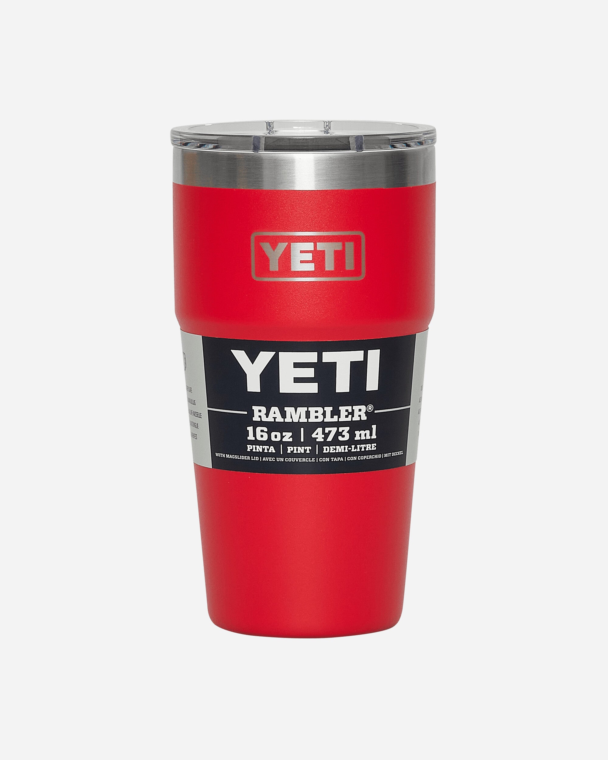 YETI Single 16 Oz Stackable Cup Rescue Red Equipment Bottles and Bowls 0322 SPR