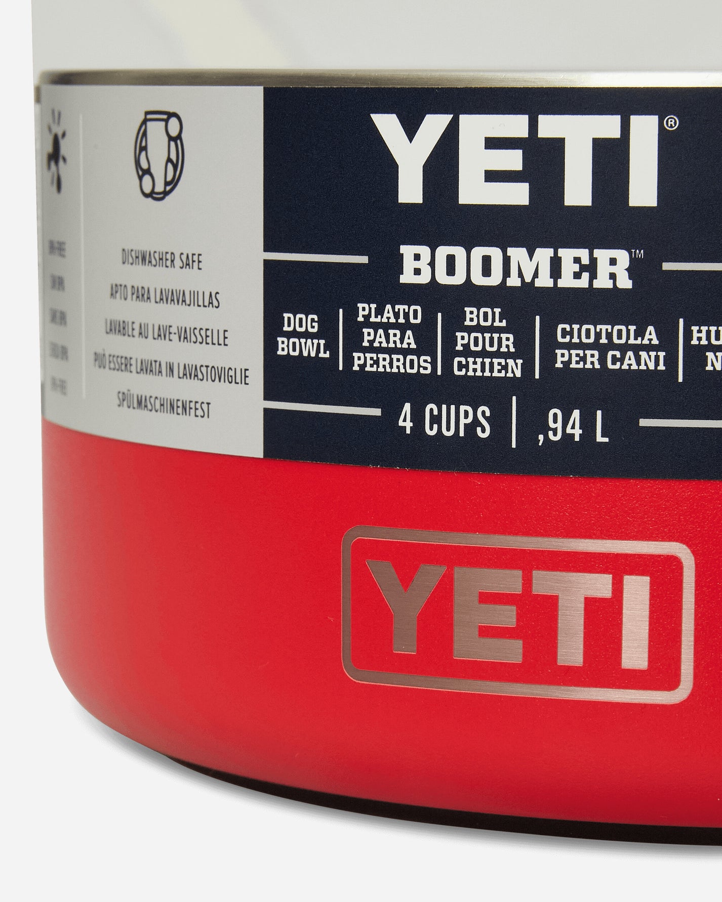 YETI Boomer 4 Dog Bowl Rescue Red Equipment Pets 70000003785 RED