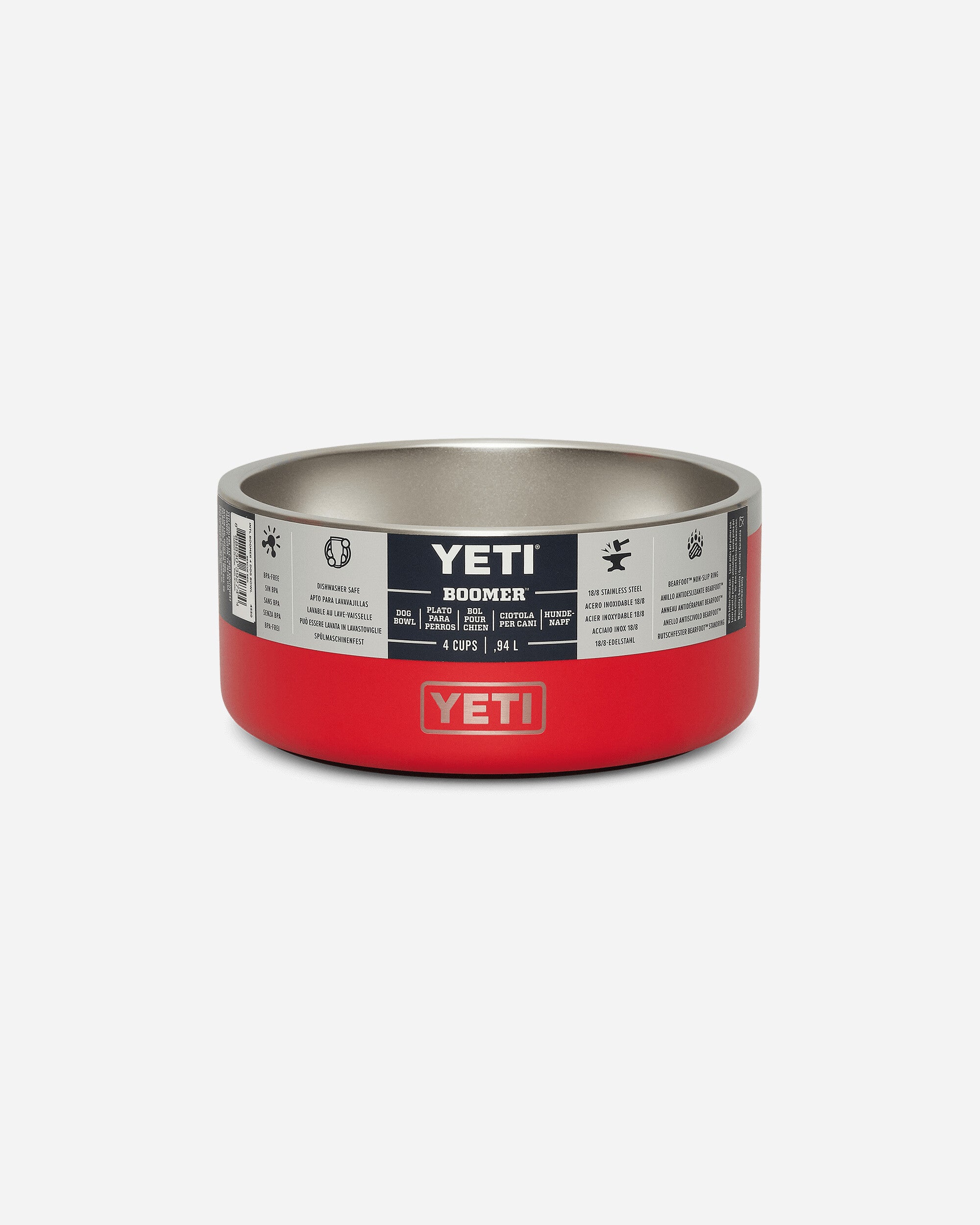 YETI Boomer 4 Dog Bowl Rescue Red Equipment Pets 70000003785 RED