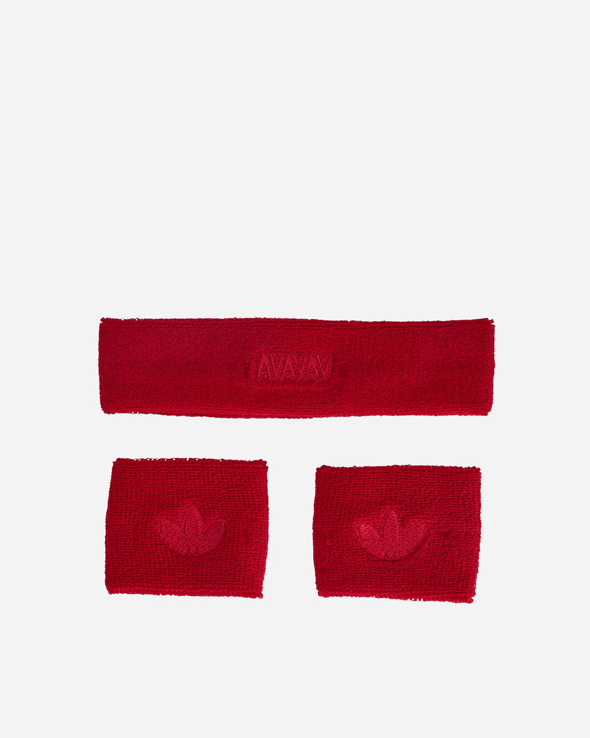 adidas Avavav Band Set Team Victory Red Gloves and Scarves Bandanas KF4966