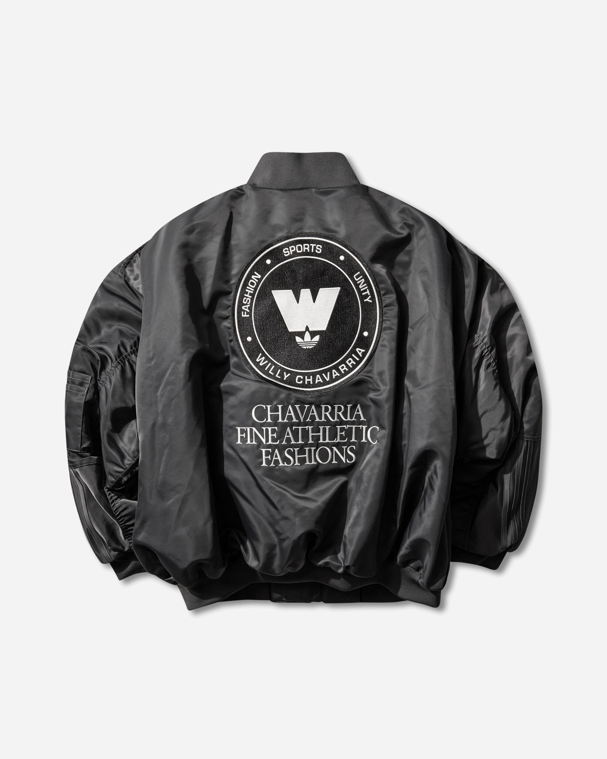 adidas Willy Chavarria Bomber Jkt Grey Six Coats and Jackets Bomber Jackets KV2248