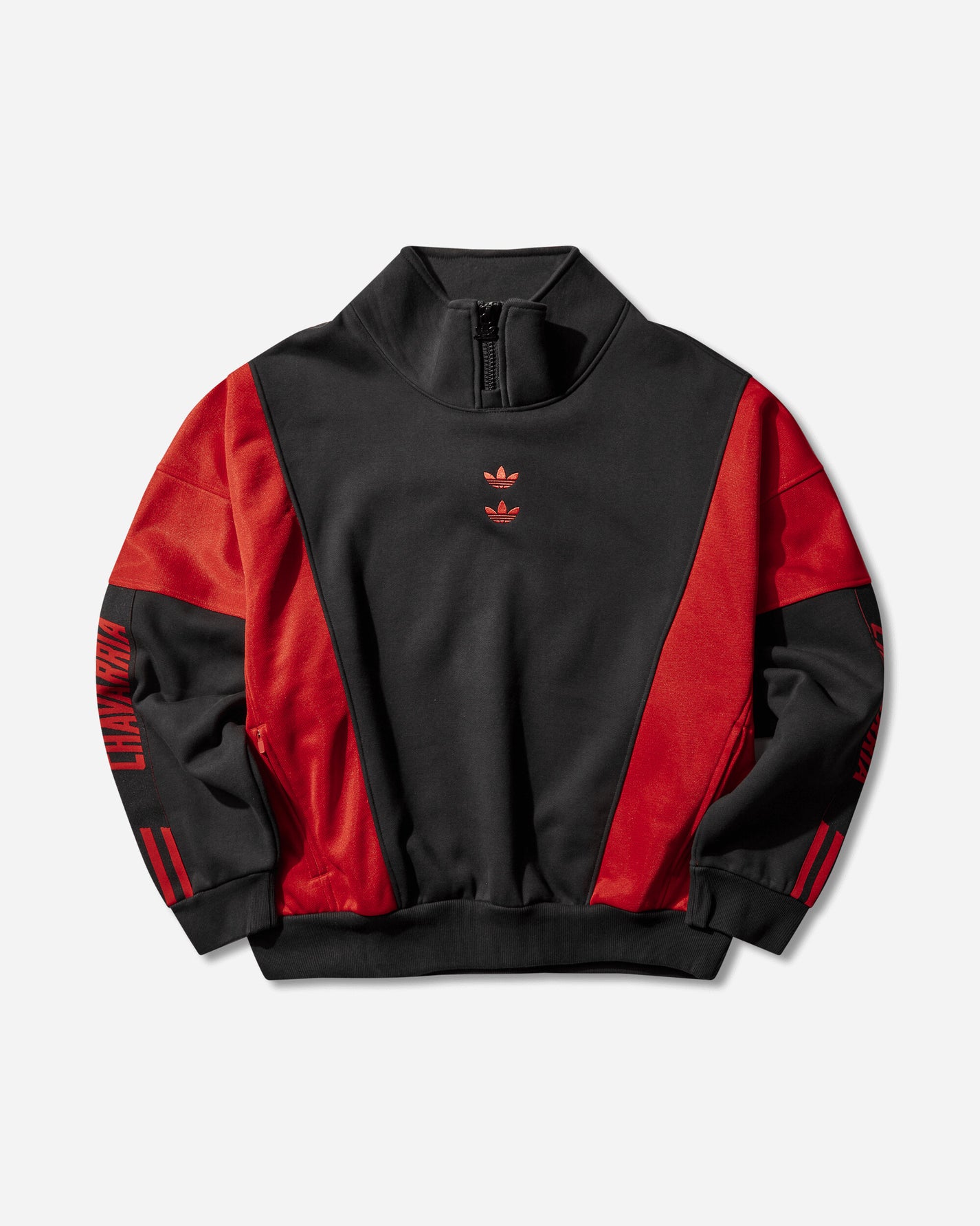 adidas Willy Chavarria Watsonville Black/Red Sweatshirts Crewneck KD9347
