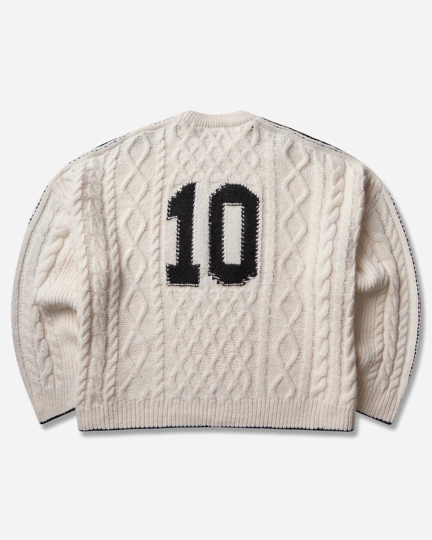 adidas Wmns Cableknit Sw Cwhite/Black Sweatshirts Crewneck KR9620