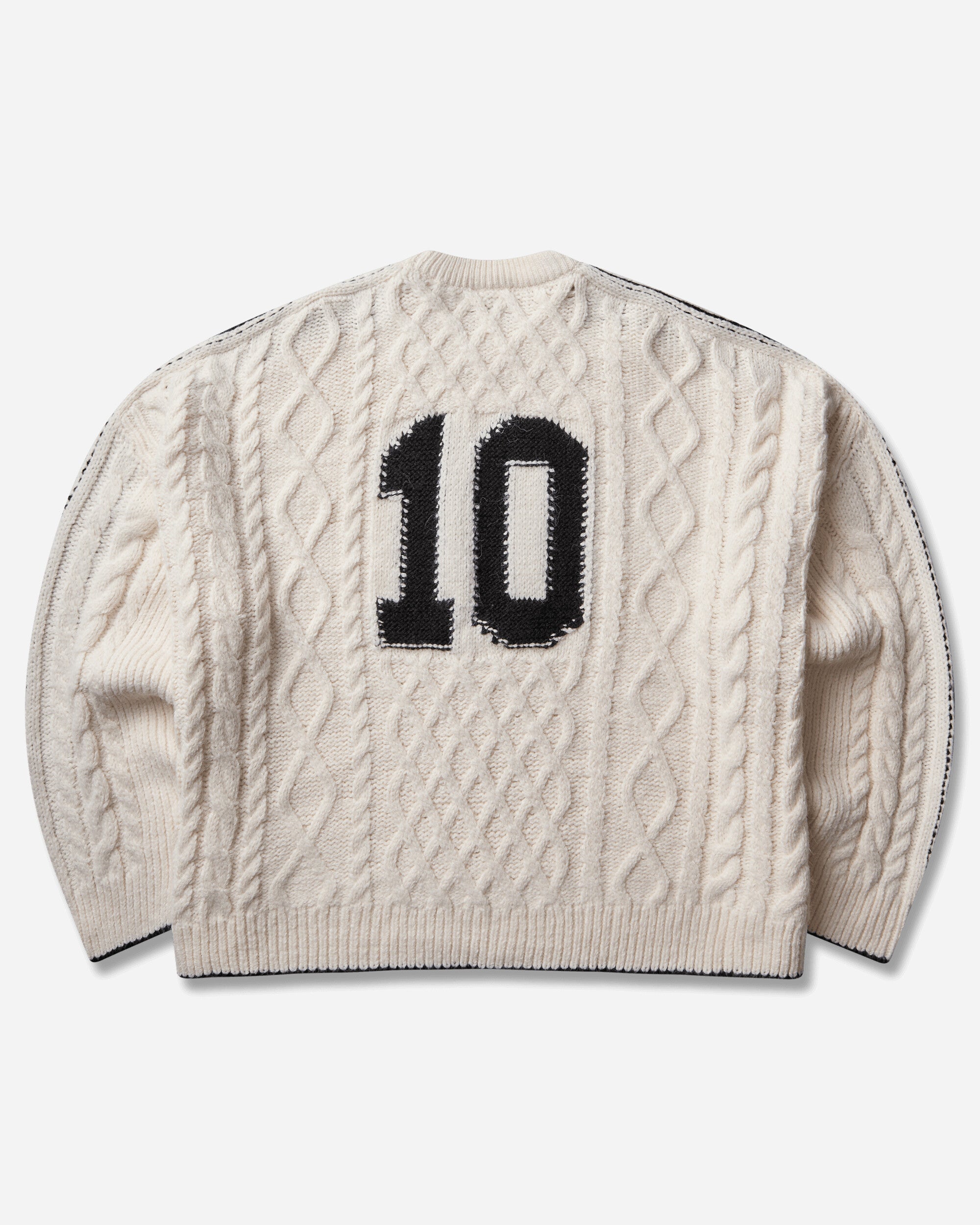 adidas Wmns Cableknit Sw Cwhite/Black Sweatshirts Crewneck KR9620