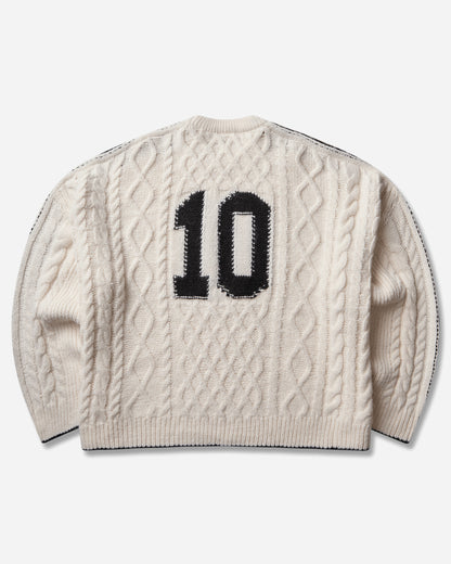 adidas Wmns Cableknit Sw Cwhite/Black Sweatshirts Crewneck KR9620
