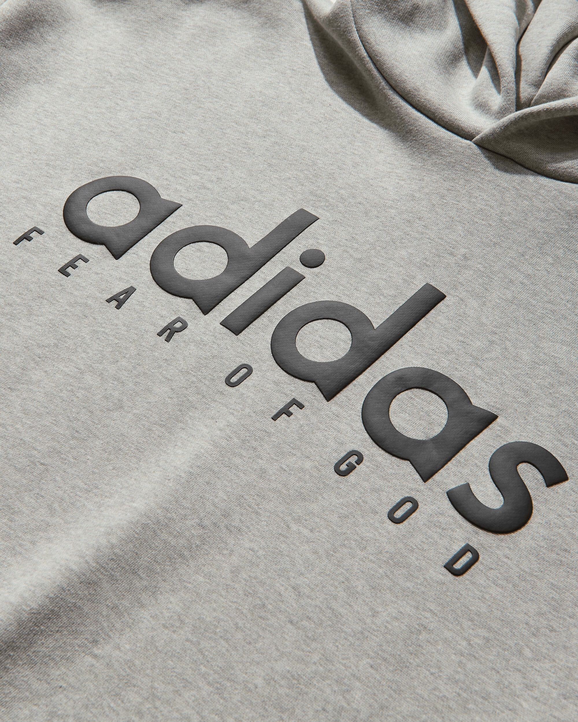 adidas Athletics Hood Fear Of God Medium Grey Heather Sweatshirts Hoodies JZ7367