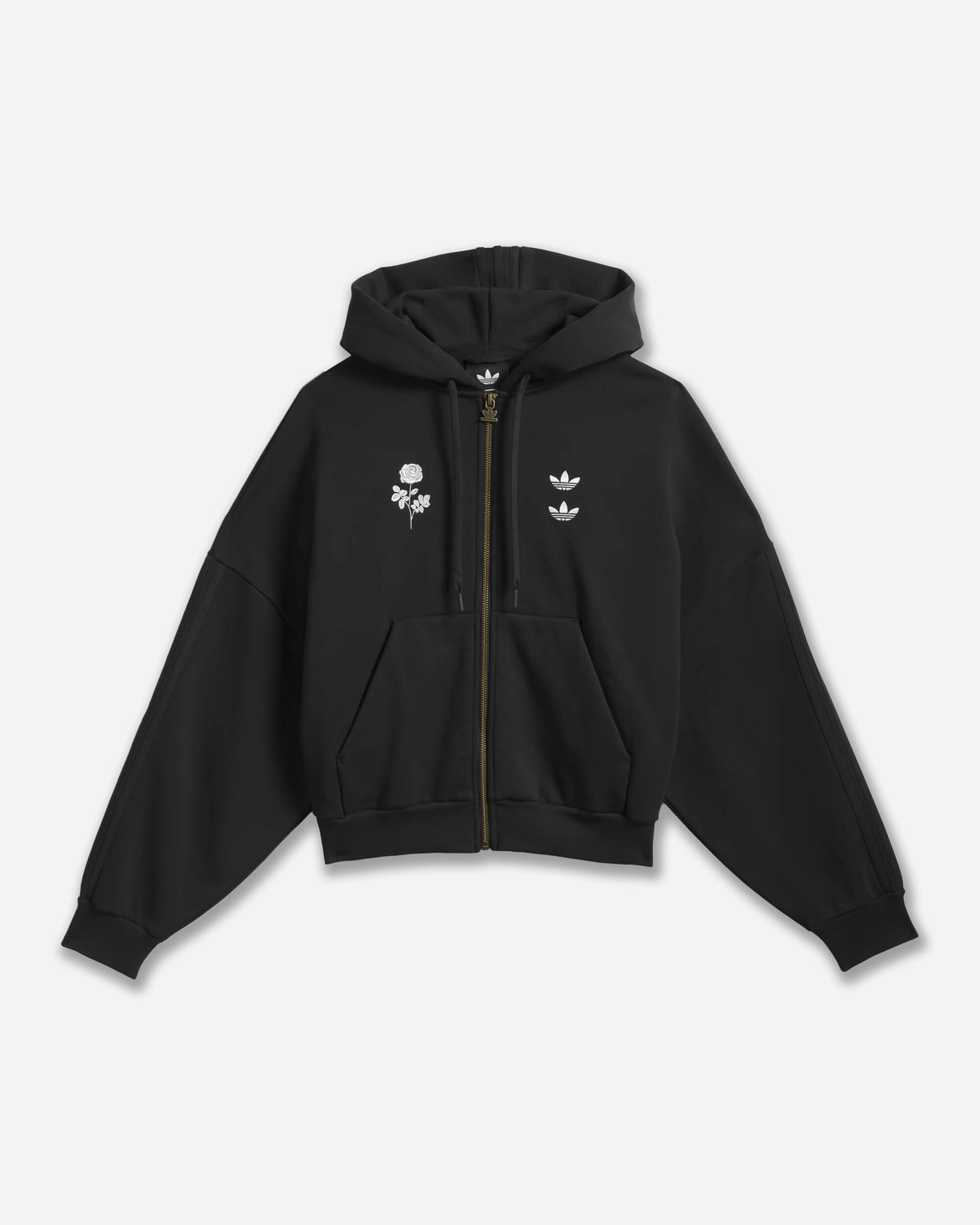 adidas Willy Chavarria Zip Hoodie Black Sweatshirts Hoodies KD9346