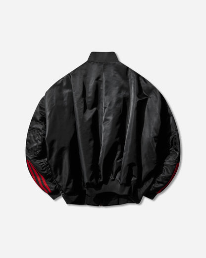 adidas Willy Chavarria Satin Bomber Black Coats and Jackets Jackets KD9361
