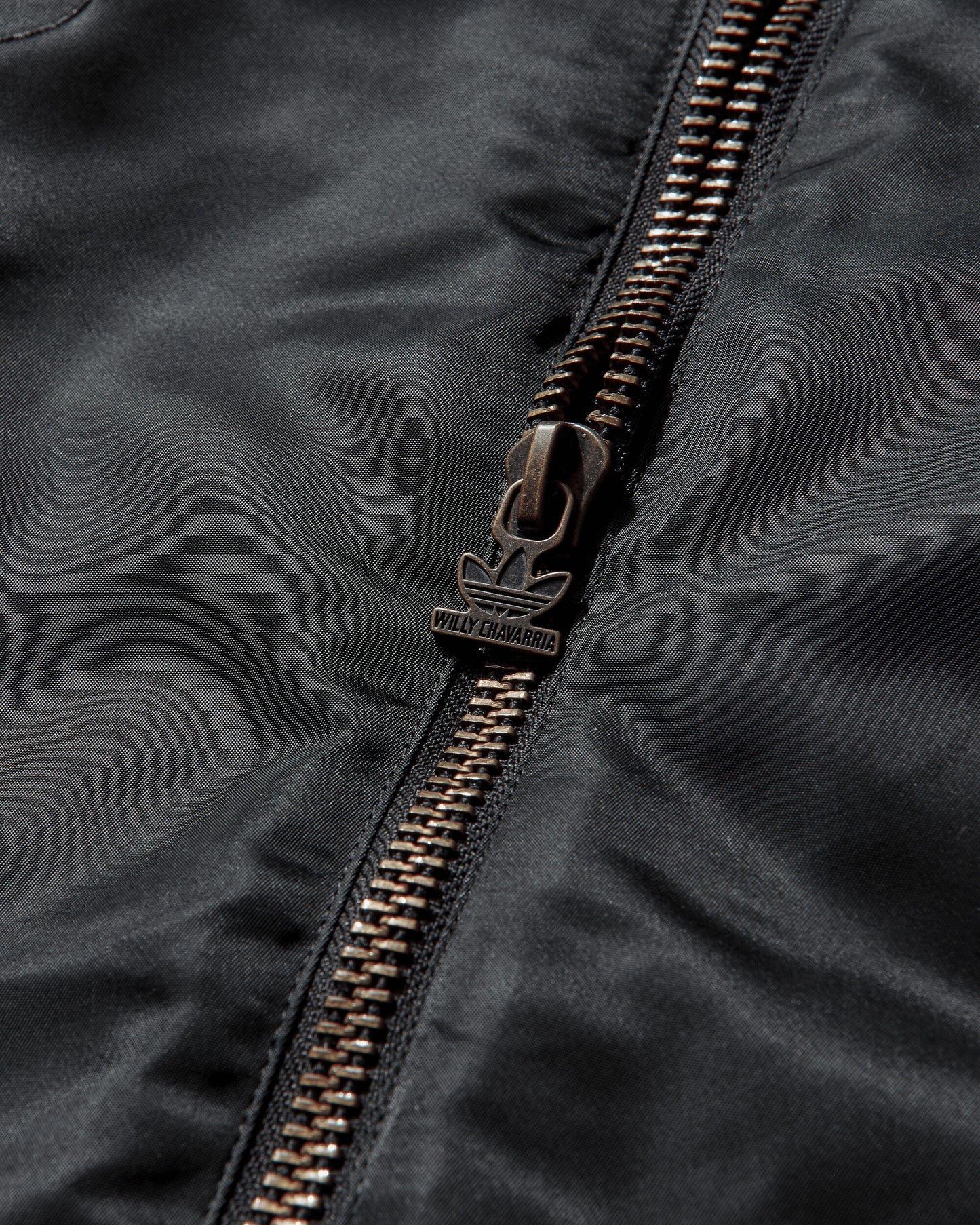 adidas Willy Chavarria Satin Bomber Black Coats and Jackets Jackets KD9361