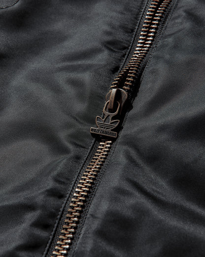 adidas Willy Chavarria Satin Bomber Black Coats and Jackets Jackets KD9361