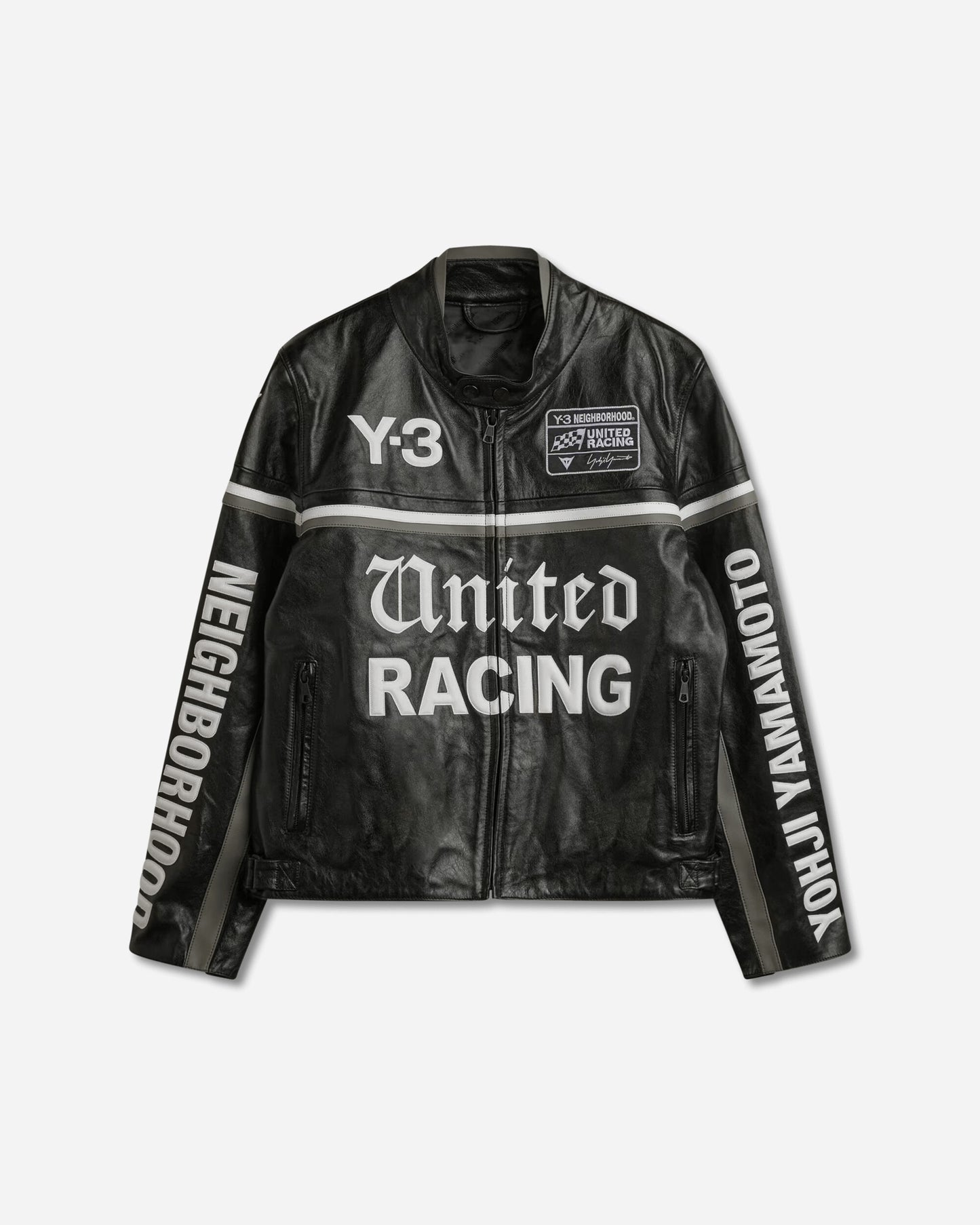 adidas Y 3 Nbhd Dainese Racer Jacket Black Coats and Jackets Leather Jackets KR1364