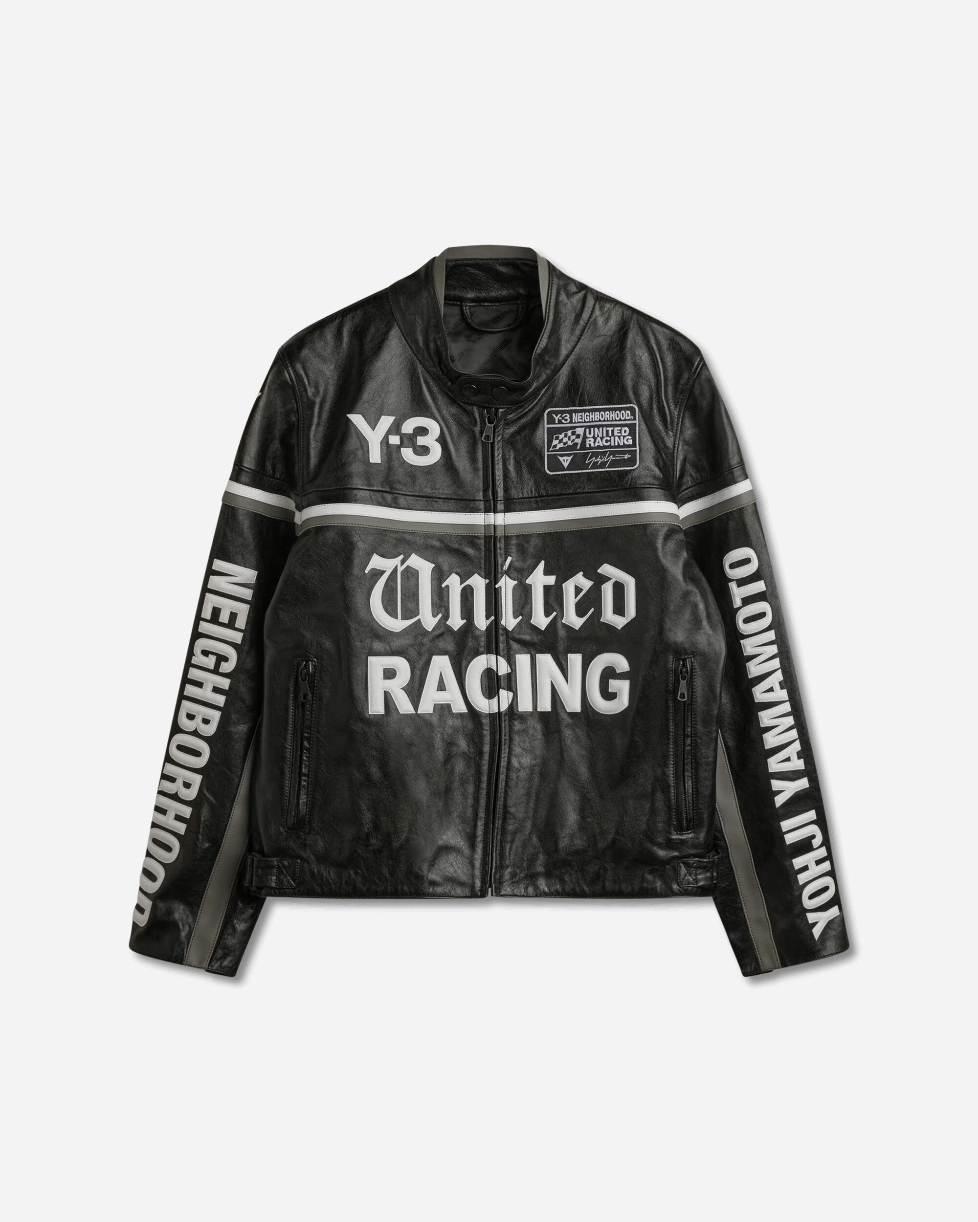 adidas Y 3 Nbhd Dainese Racer Jacket Black Coats and Jackets Leather Jackets KR1364