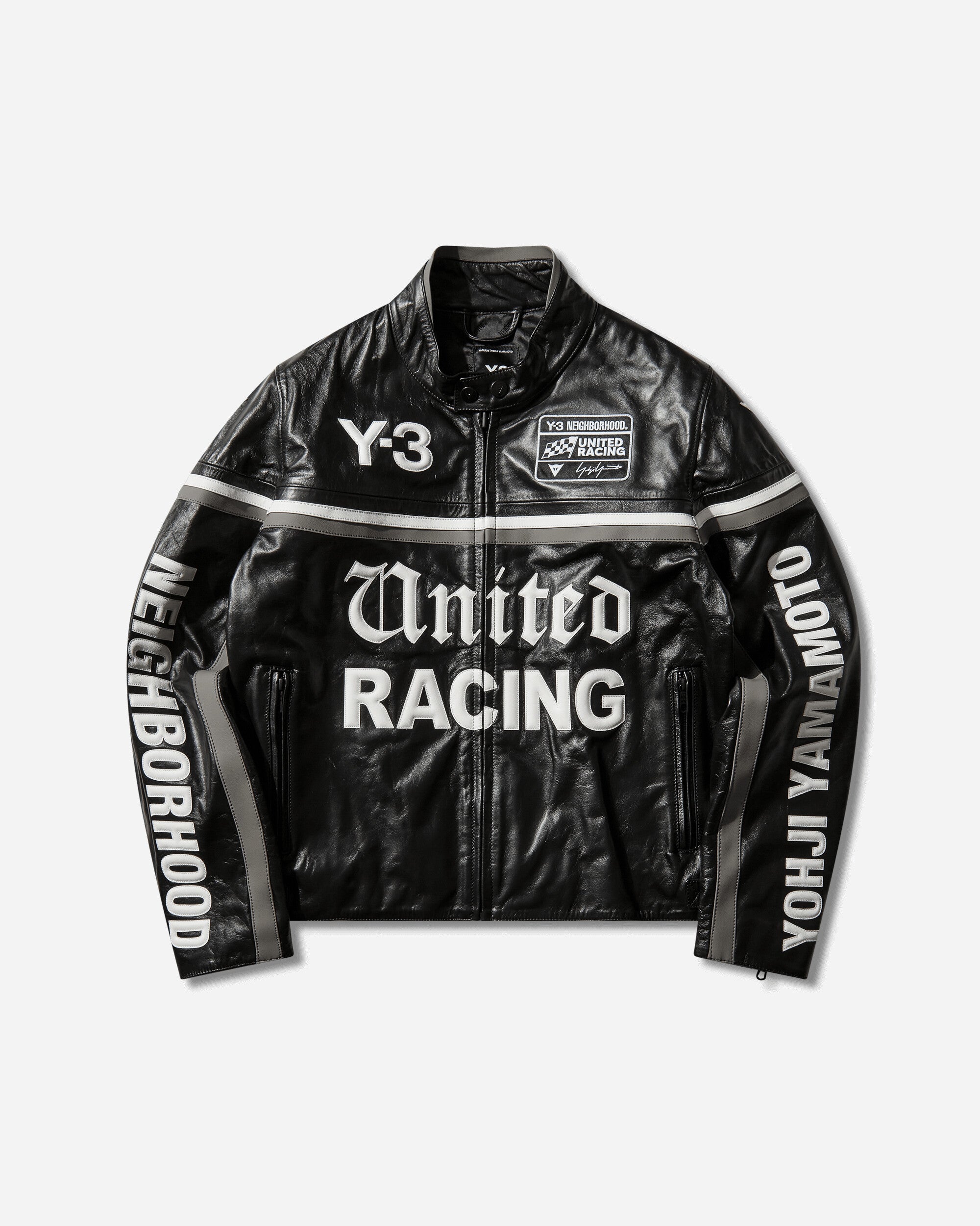 adidas Y 3 Nbhd Dainese Racer Jacket Black Coats and Jackets Leather Jackets KR1364