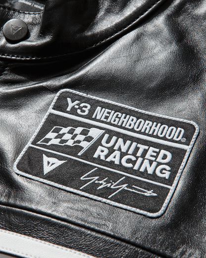 adidas Y 3 Nbhd Dainese Racer Jacket Black Coats and Jackets Leather Jackets KR1364