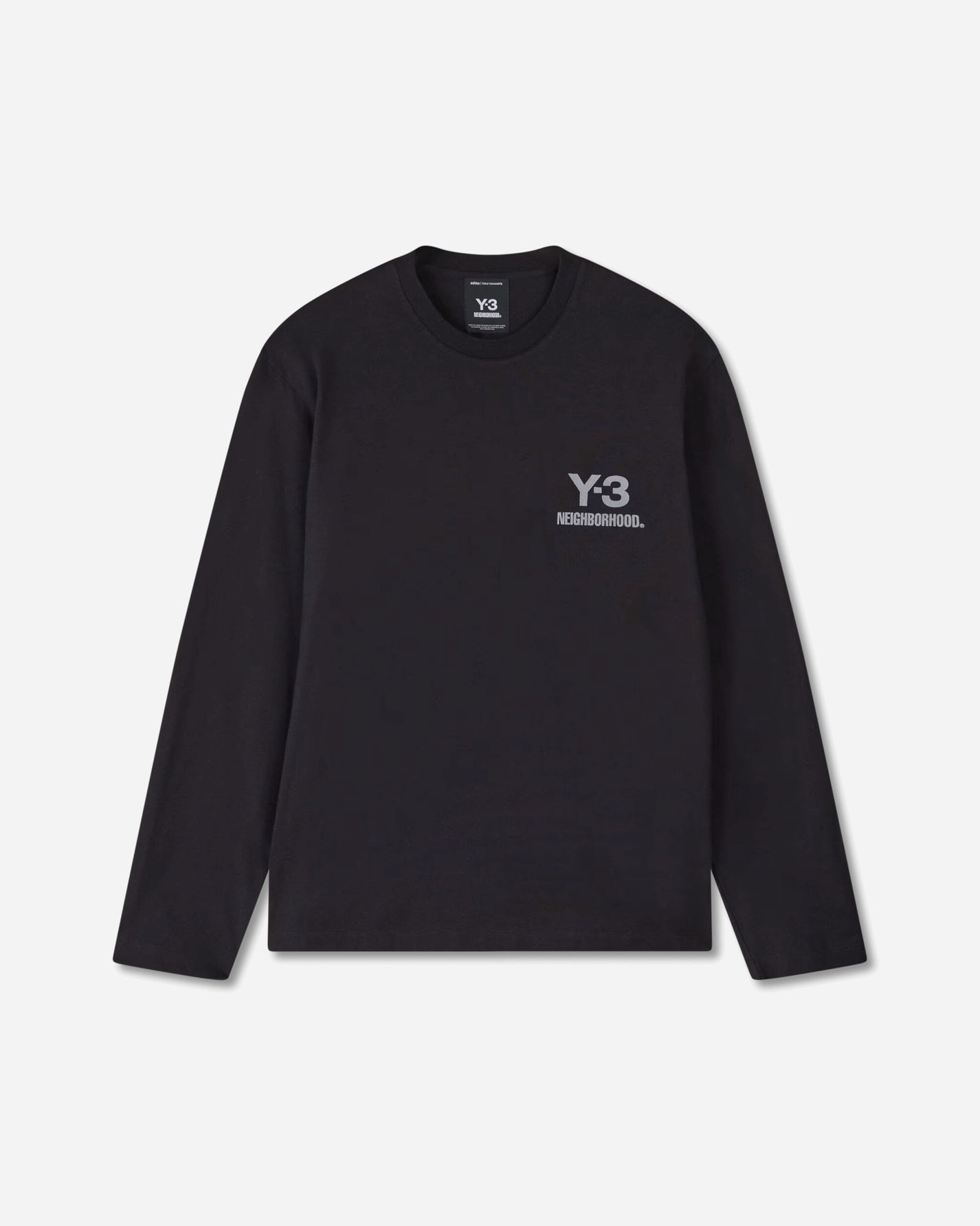 adidas Y 3 Nbhd Logo Ls Tee Black T-Shirts Longsleeve JW7001