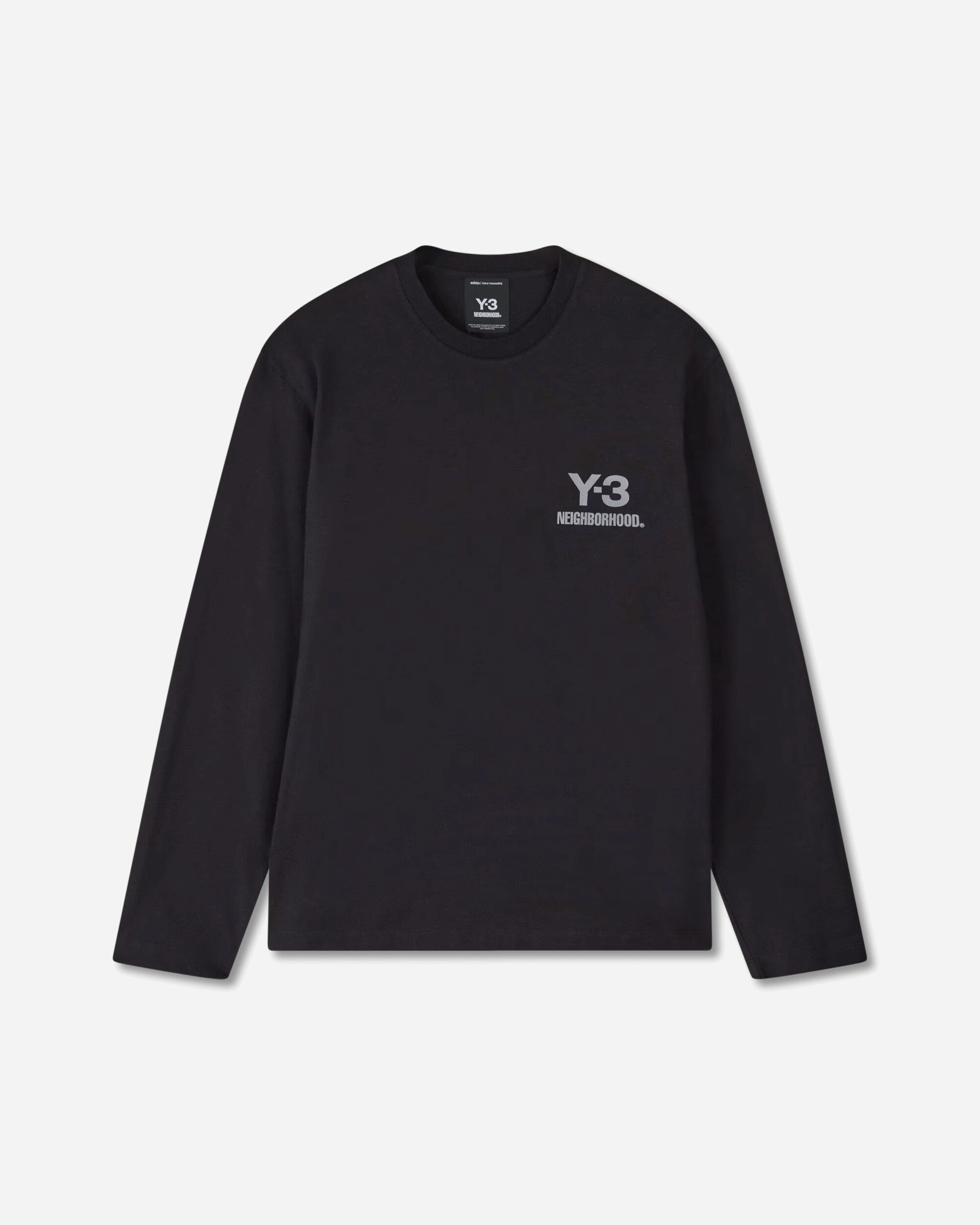 adidas Y 3 Nbhd Logo Ls Tee Black T-Shirts Longsleeve JW7001