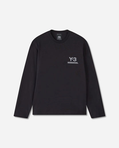 adidas Y 3 Nbhd Logo Ls Tee Black T-Shirts Longsleeve JW7001