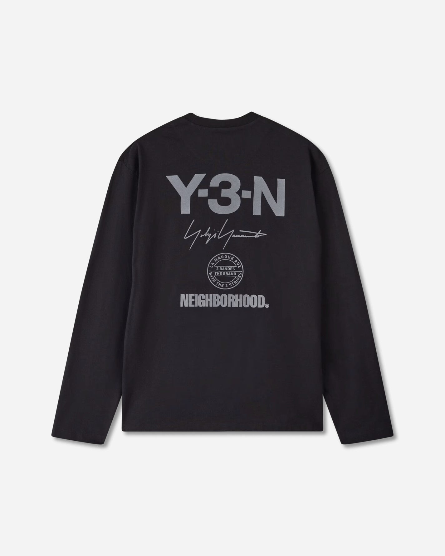 adidas Y 3 Nbhd Logo Ls Tee Black T-Shirts Longsleeve JW7001