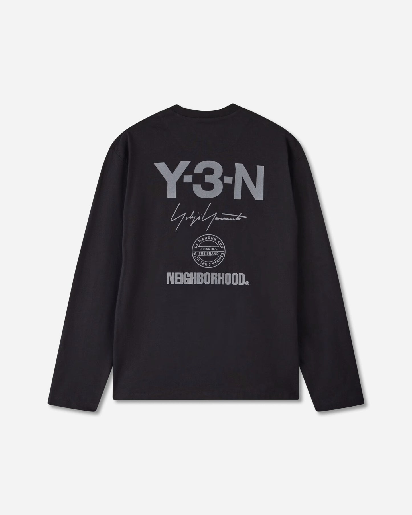 adidas Y 3 Nbhd Logo Ls Tee Black T-Shirts Longsleeve JW7001
