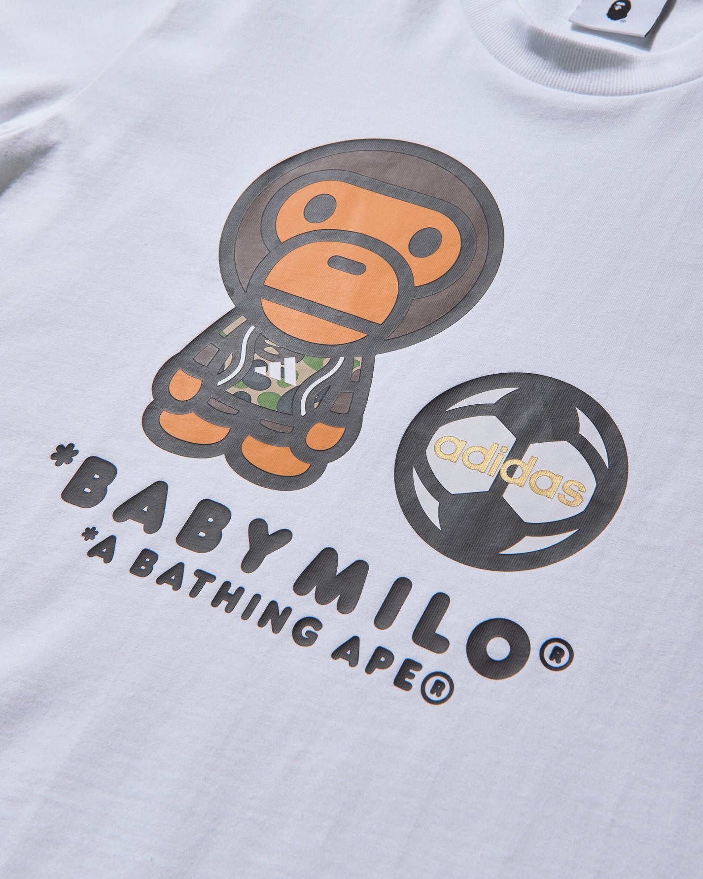 adidas Bape Ssl Milo White T-Shirts Shortsleeve JZ7392