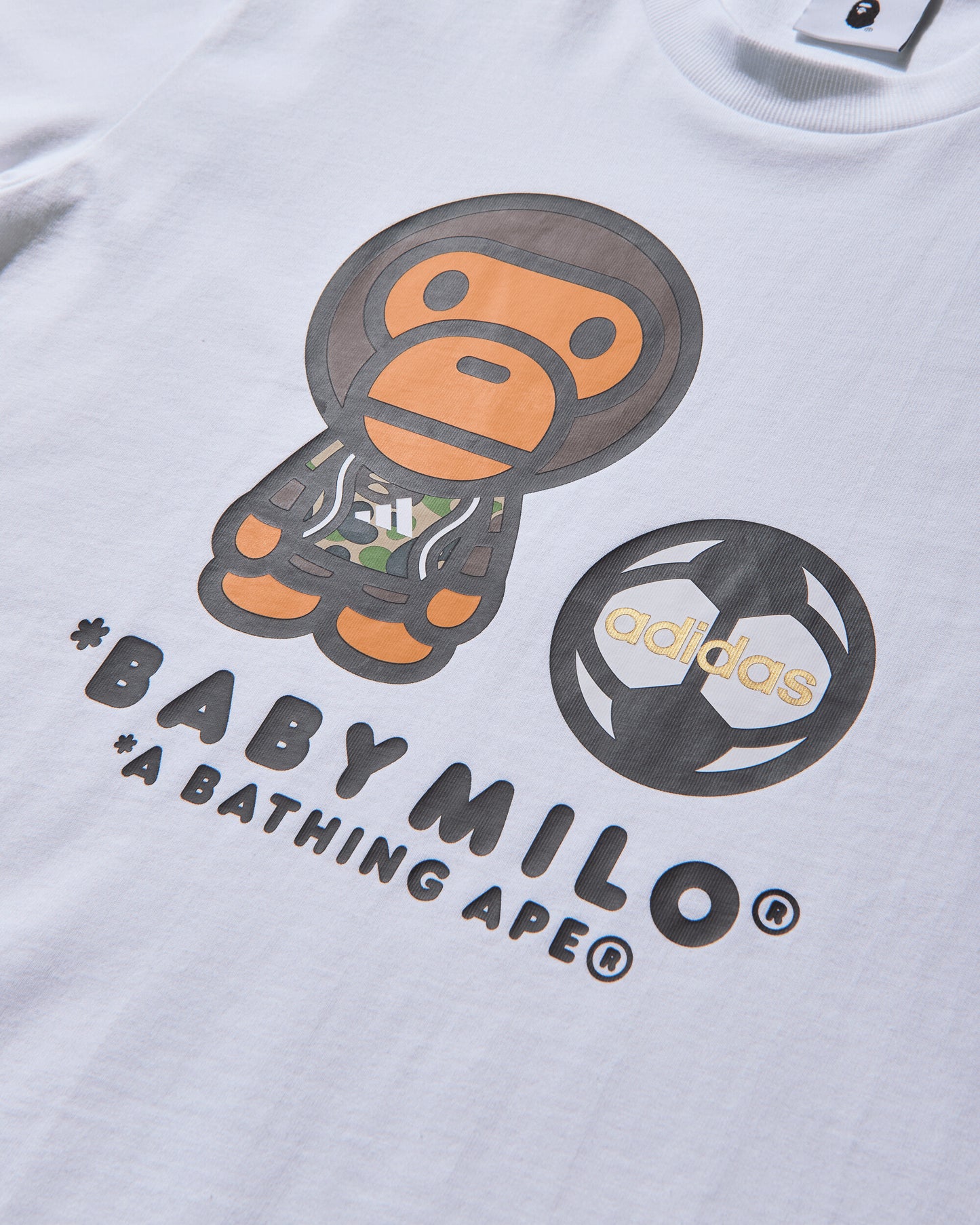 adidas Bape Ssl Milo White T-Shirts Shortsleeve JZ7392