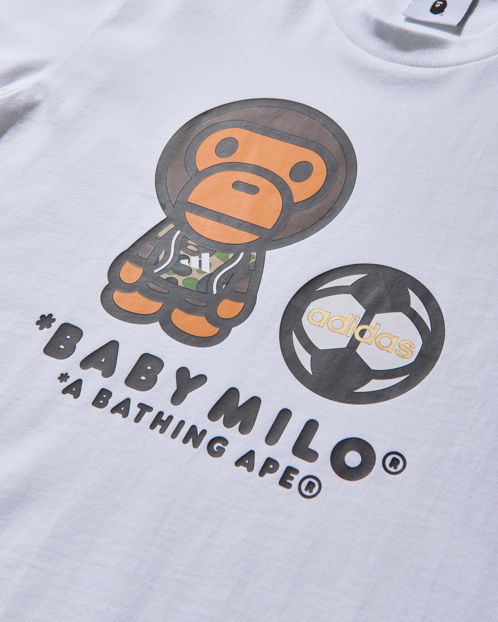 adidas Bape Ssl Milo White T-Shirts Shortsleeve JZ7392