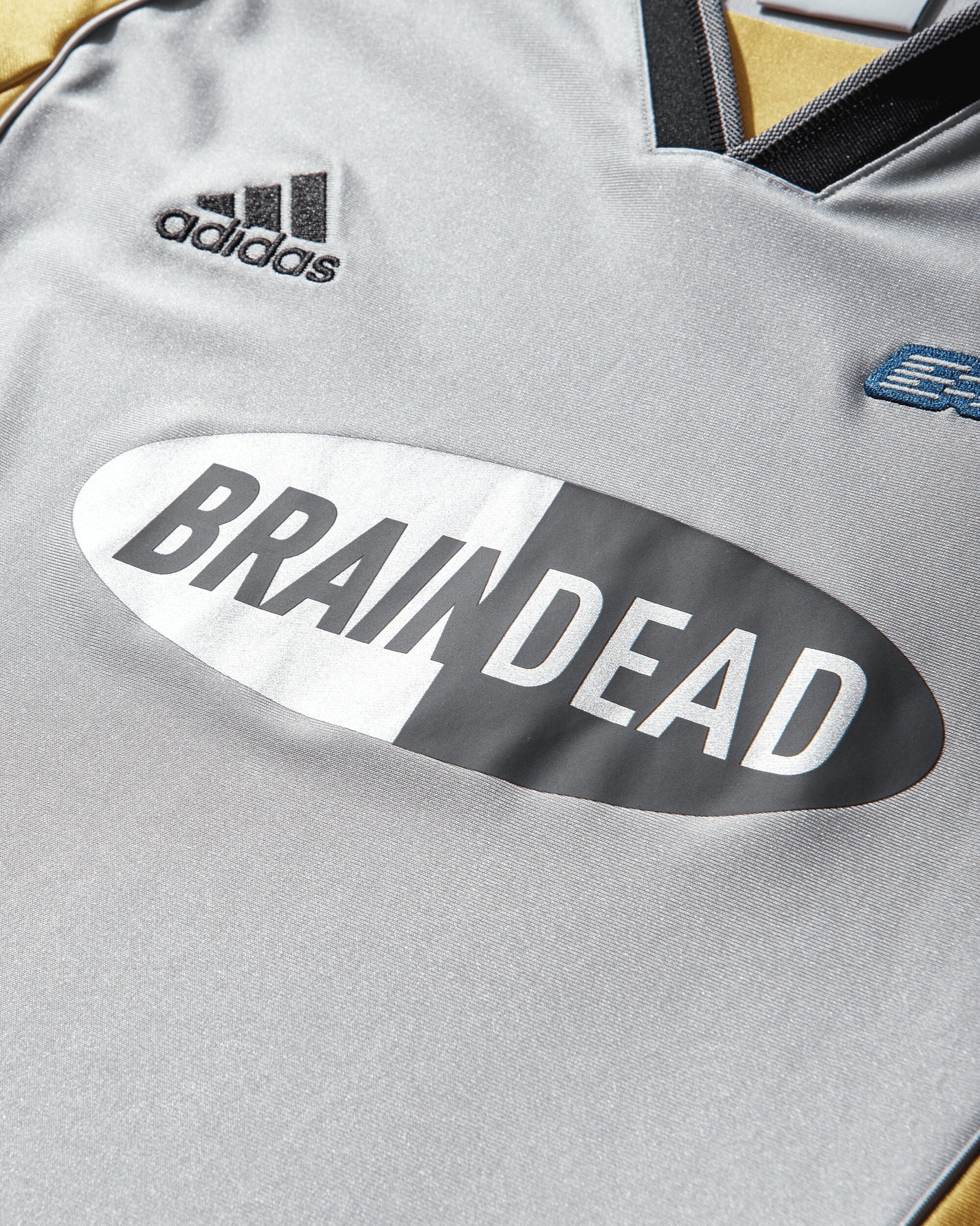 adidas Fb Jersey Brain Dead Silver Metallic T-Shirts Shortsleeve JY7960