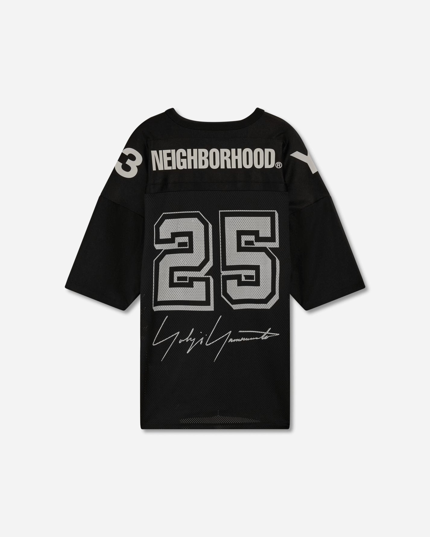 adidas Y 3 Nbhd Football Jersey Black T-Shirts Shortsleeve JW6997