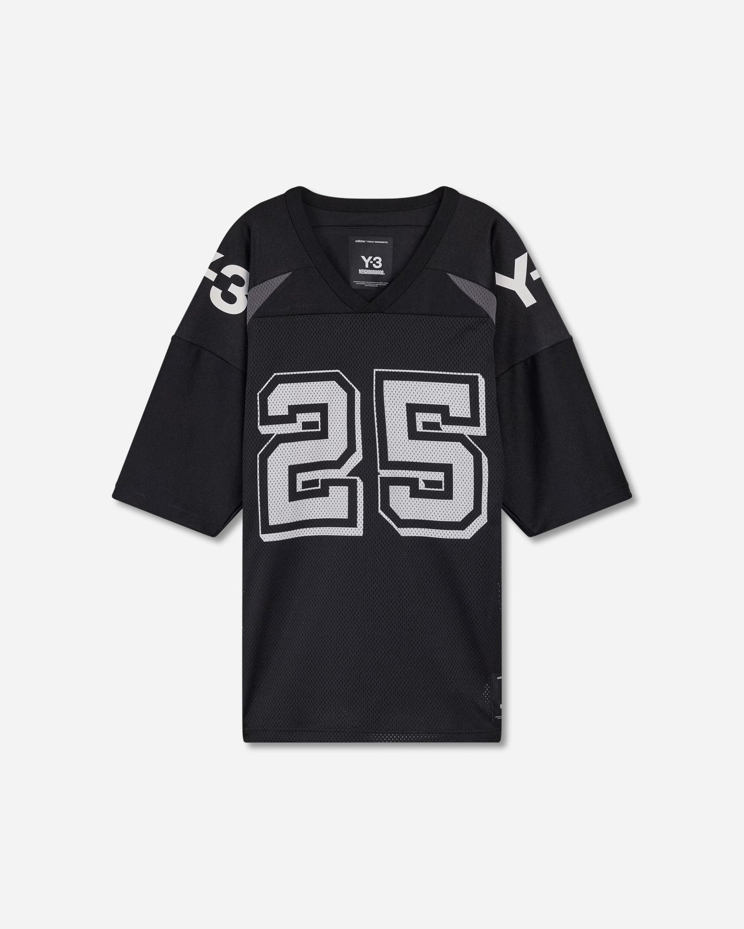 adidas Y 3 Nbhd Football Jersey Black T-Shirts Shortsleeve JW6997
