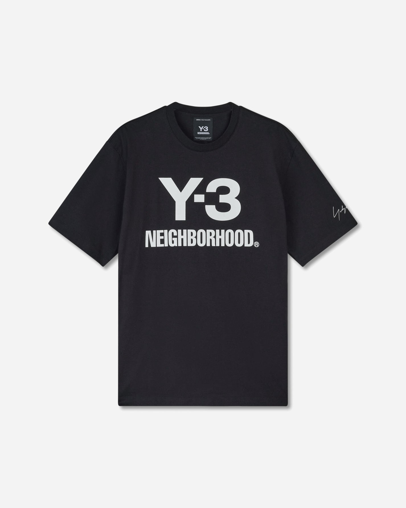 adidas Y 3 Nbhd Logo Tee Black T-Shirts Shortsleeve JW6999