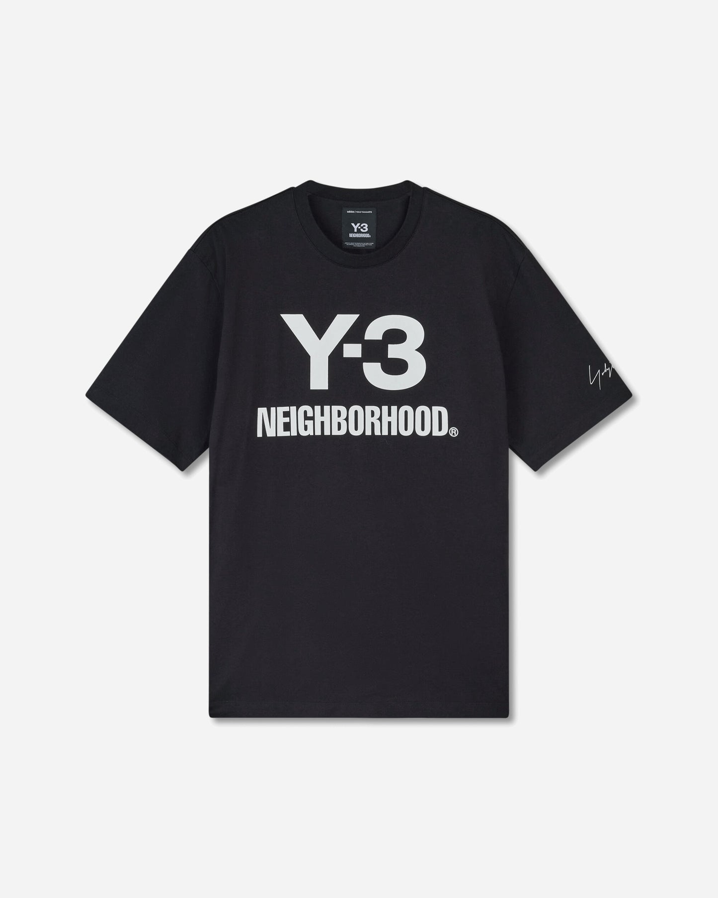 adidas Y 3 Nbhd Logo Tee Black T-Shirts Shortsleeve JW6999