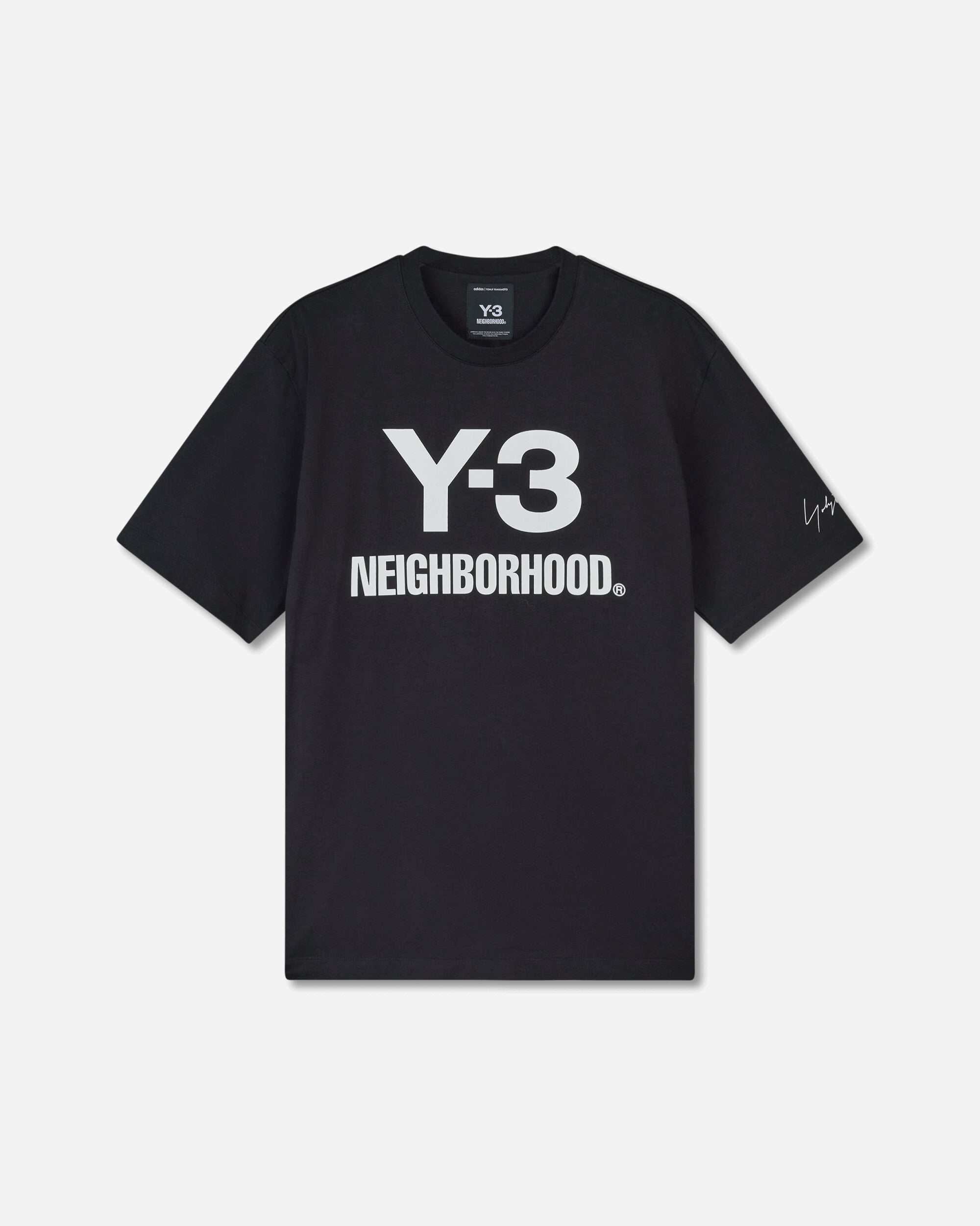 adidas Y 3 Nbhd Logo Tee Black T-Shirts Shortsleeve JW6999