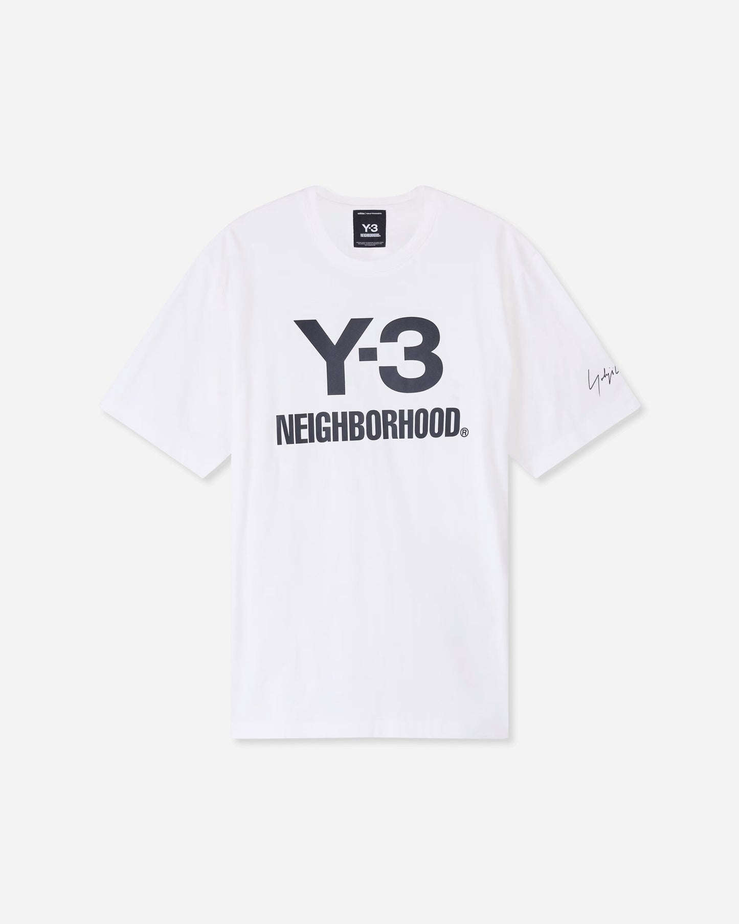 adidas Y 3 Nbhd Logo Tee White T-Shirts Shortsleeve JX7449