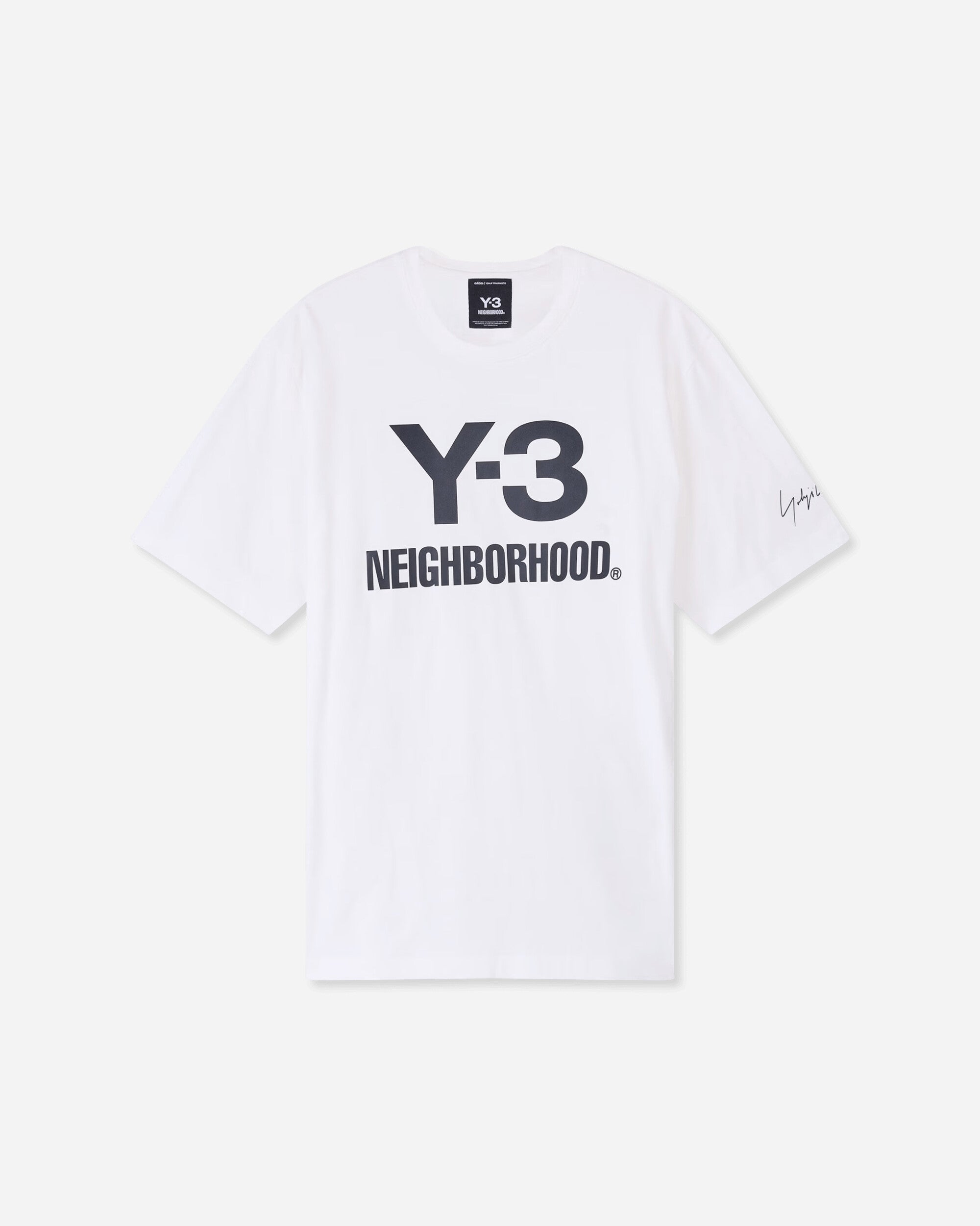 adidas Y 3 Nbhd Logo Tee White T-Shirts Shortsleeve JX7449