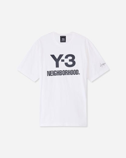 adidas Y 3 Nbhd Logo Tee White T-Shirts Shortsleeve JX7449