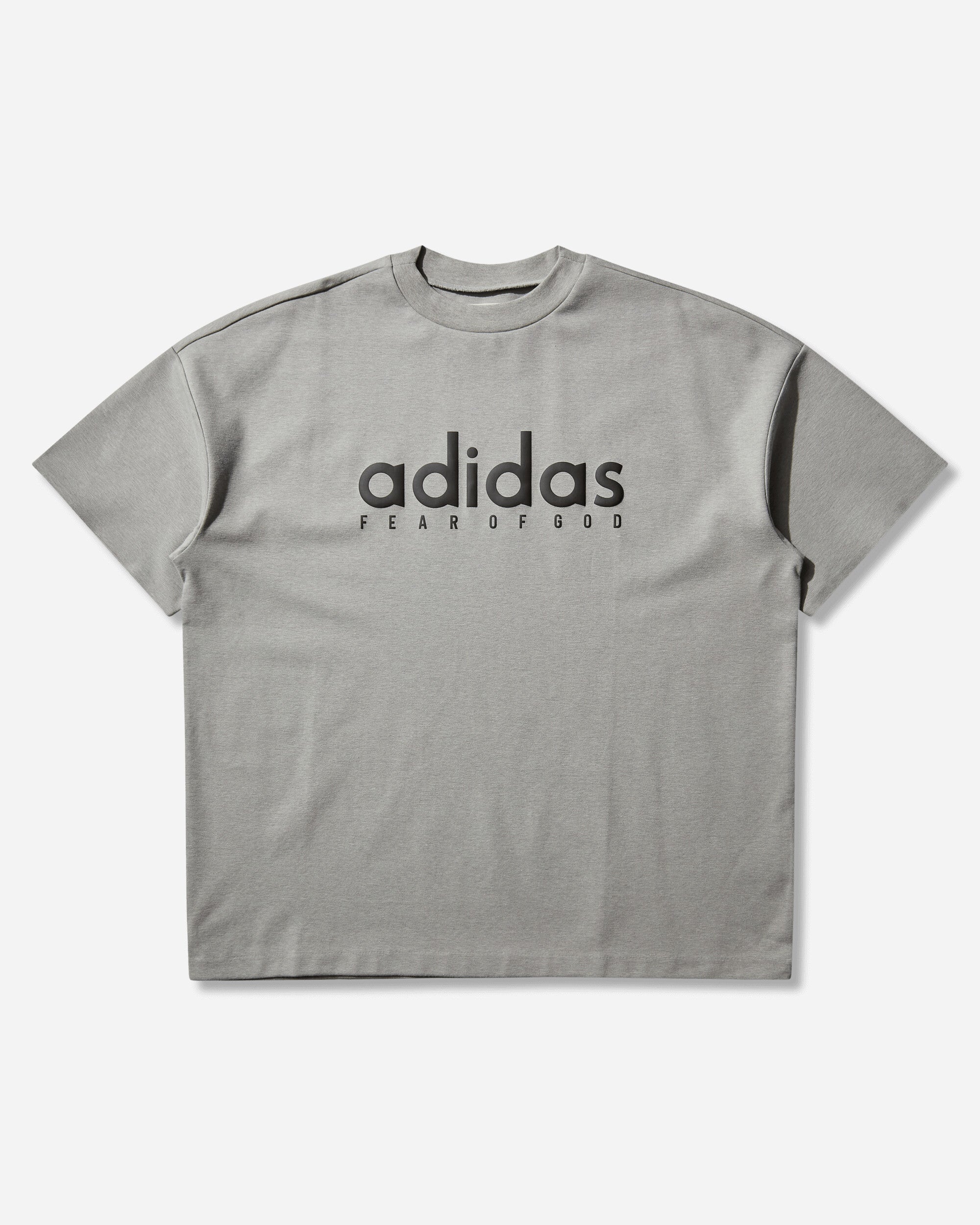 adidas Qdj Short Sleev Fear Of God Medium Grey Heather Shirts Shortsleeve Shirt JZ4894