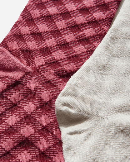 adidas Wales Bonner Check Sock Craft Pink Underwear Socks KG4888