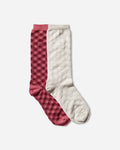 adidas Wales Bonner Check Sock Craft Pink Underwear Socks KG4888