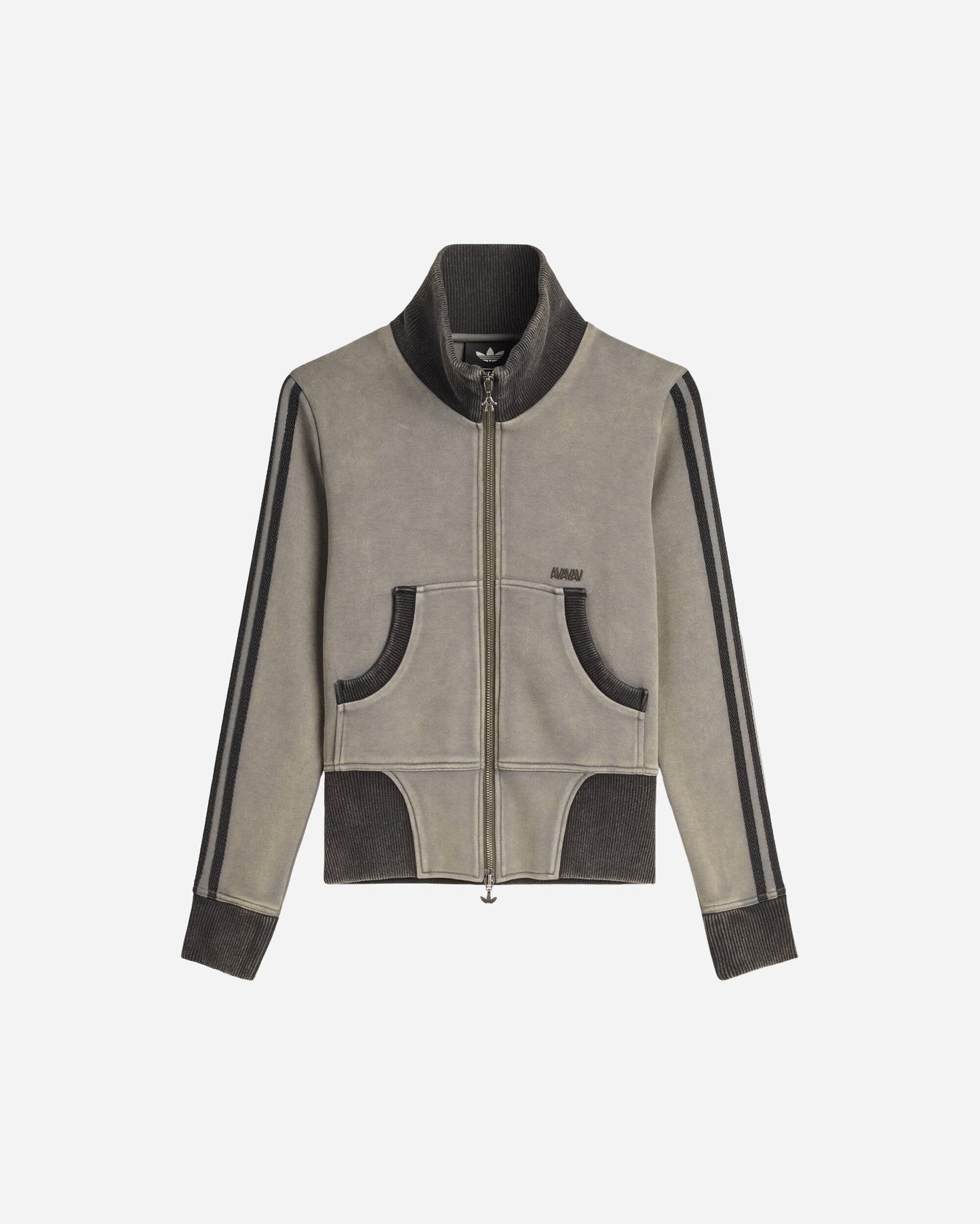 adidas Wmns Avavav Cropped Tt Grey Four Sweatshirts Track Tops KQ5922