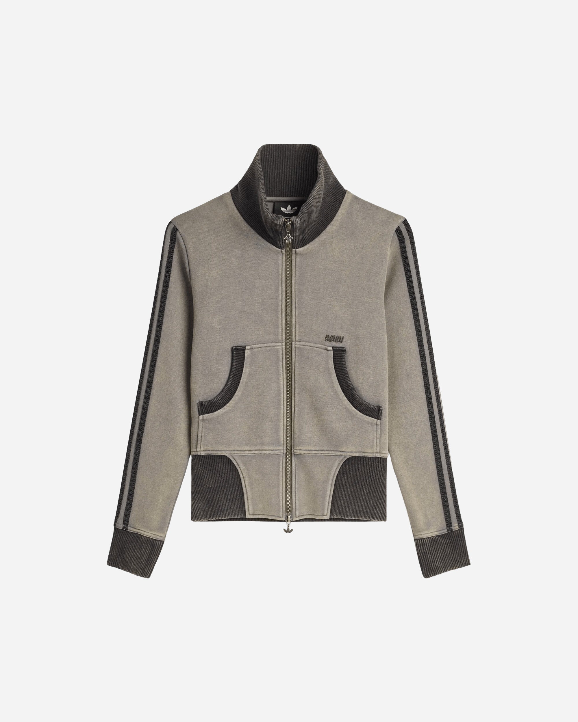 adidas Wmns Avavav Cropped Tt Grey Four Sweatshirts Track Tops KQ5922