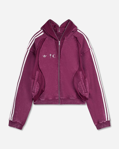 adidas Thug Club Tg Sweat Hd Thug Club Maroon Sweatshirts Zip-Ups KC2210