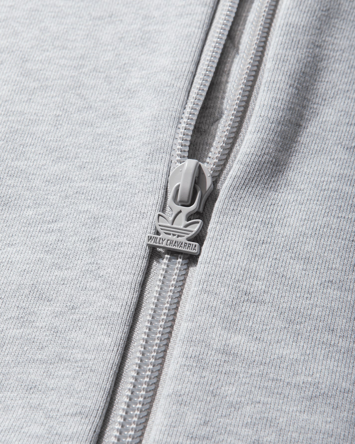 adidas Willy Chavarria Fz Hoody Light Grey Heather Sweatshirts Zip-Ups KV2250