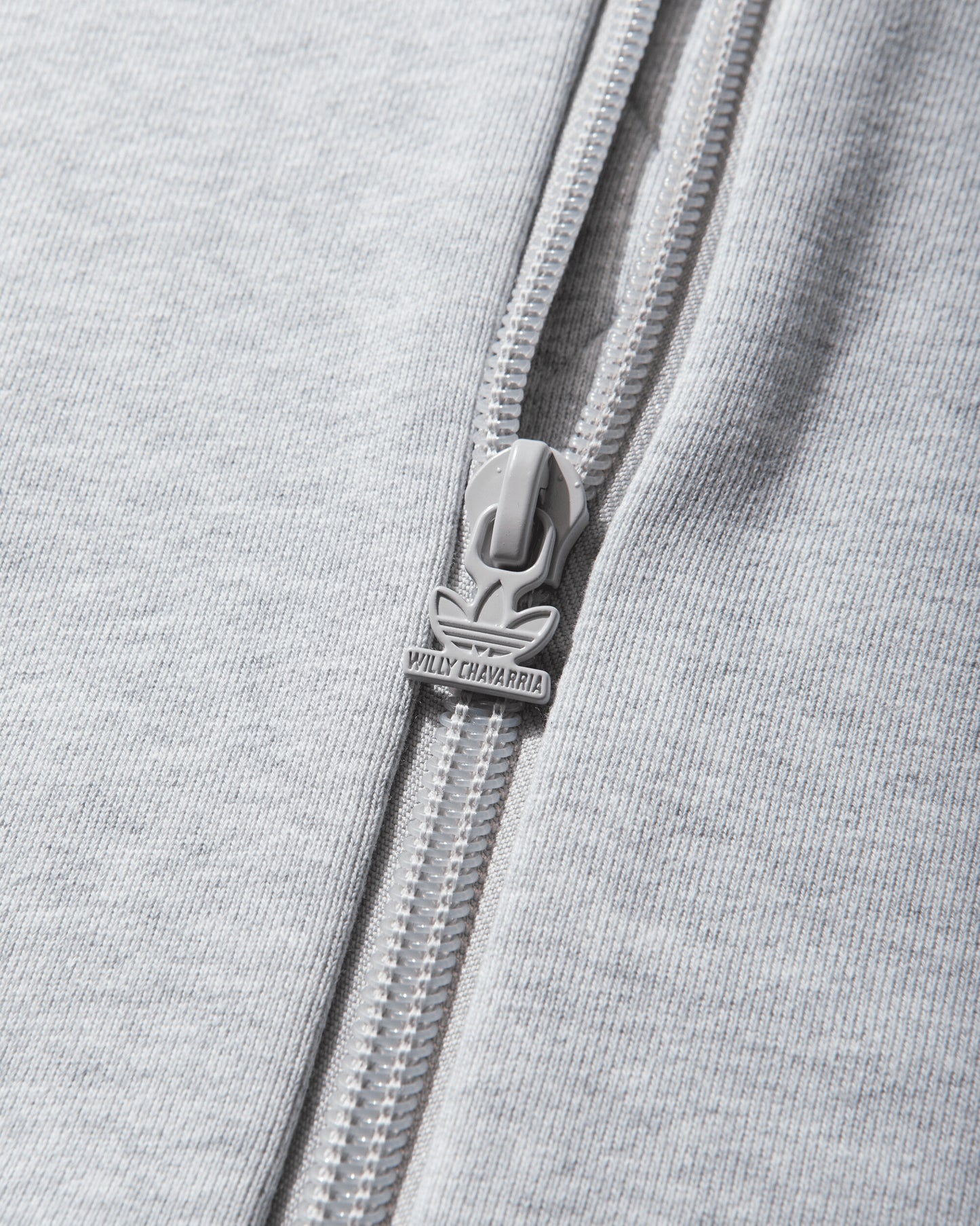 adidas Willy Chavarria Fz Hoody Light Grey Heather Sweatshirts Zip-Ups KV2250